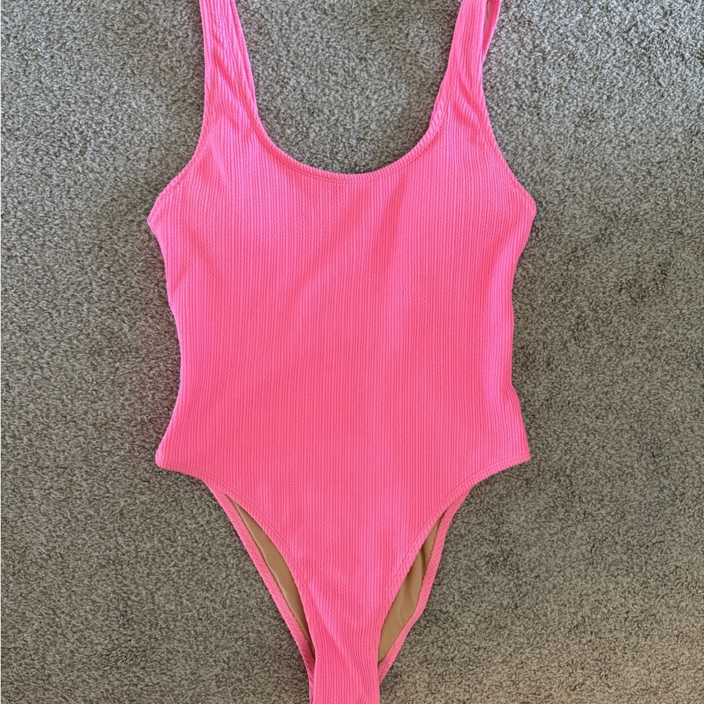 Women's Cotton On Poolside Pink One Piece Swimsuit Size: M